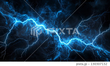 青い稲妻が走るテクスチャ 青い稲妻が走るテクスチャ 130307132