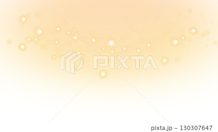 金色に輝く星空背景 透明効果 130307647