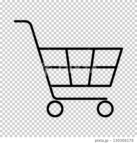 Shopping cart line icon Shopping cart line icon 130308178