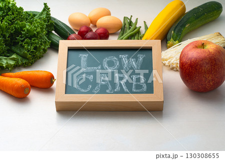 ローカーボダイエット LOWCARB 緑黄色野菜 黒板 ローカーボダイエット LOWCARB 緑黄色野菜 黒板 130308655