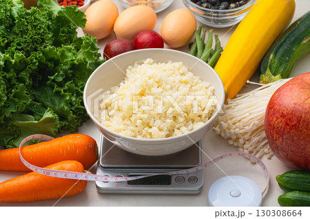 ローカーボダイエット　カリフラワーライス　計量 130308664