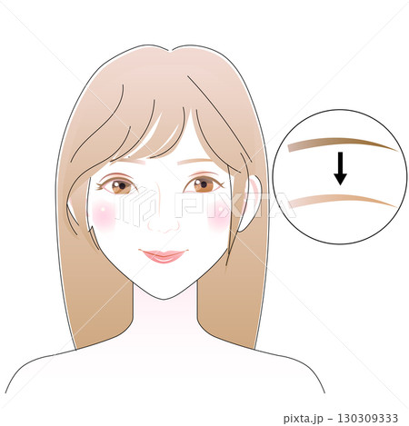 眉毛ブリーチ 130309333