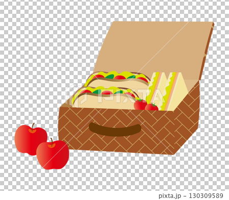 籃子和三明治 130309589