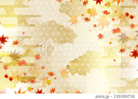 紅葉　もみじ　秋　背景	 130309738