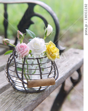 ベンチに薔薇 130311192