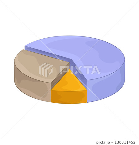 Illustration of Pie chart Illustration of Pie chart 130311452