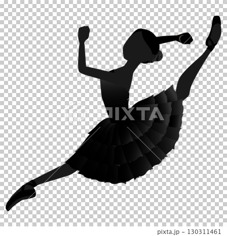 舞者剪影插圖_芭蕾舞劇《唐吉訶德》中芭蕾舞者基特里的形象 舞者剪影插圖_芭蕾舞劇《唐吉訶德》中芭蕾舞者基特里的形象 130311461