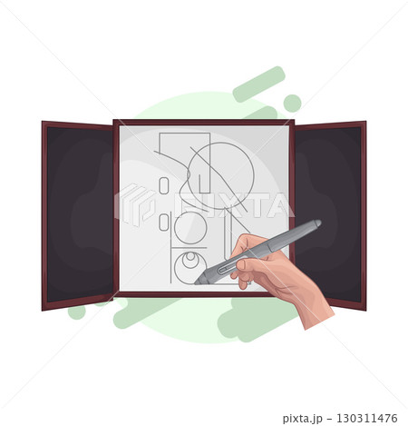 Illustration of Whiteboard Illustration of Whiteboard 130311476