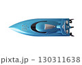 Speed boat model on white background. 130311638
