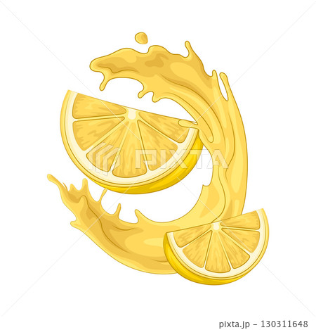 Illustration of Lemon splash 130311648