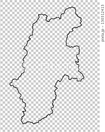 Map of Nagano Prefecture (blank map) Map of Nagano Prefecture (blank map) 130312413