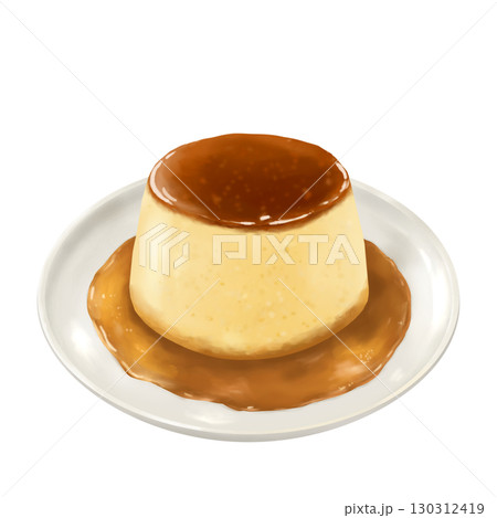 カラメルソースたっぷりシンプルなプリン 130312419