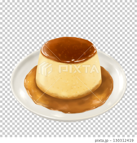 カラメルソースたっぷりシンプルなプリン 130312419