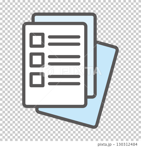 便箋紙圖示簡單單向量 便箋紙圖示簡單單向量 130312484