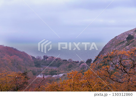 Beautiful landscape of mountains and sea on the island of Bornholm, Denmark 130312860
