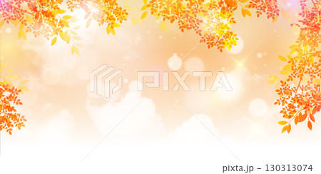 秋　紅葉　風景　背景	 130313074