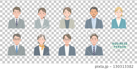 Business person illustration set Business person illustration set 130313382