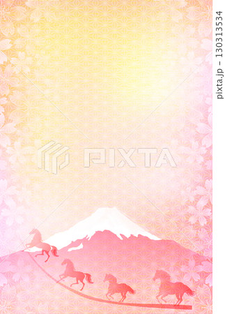 午 年賀状 干支 背景 午 年賀状 干支 背景 130313534