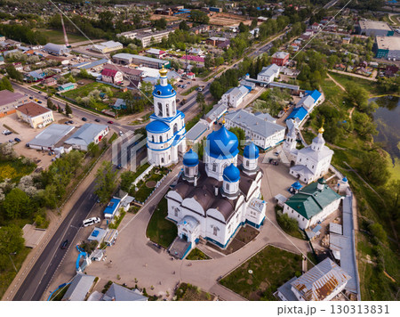 Aerial view of Bogolyubsky monastery at city vladimir. Russia Aerial view of Bogolyubsky monastery at city vladimir. Russia 130313831