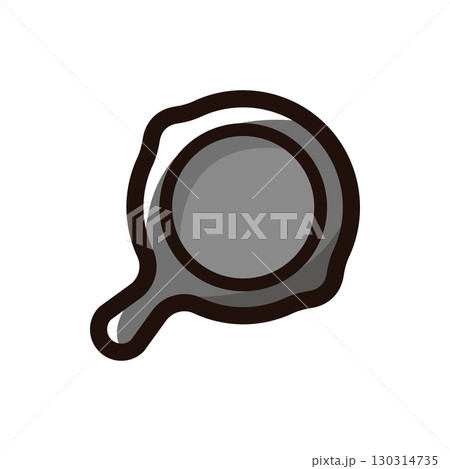 スキレットのイラストアイコン(クッキング・道具・アウトドア素材) スキレットのイラストアイコン(クッキング・道具・アウトドア素材) 130314735