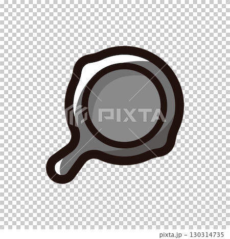 スキレットのイラストアイコン(クッキング・道具・アウトドア素材) スキレットのイラストアイコン(クッキング・道具・アウトドア素材) 130314735