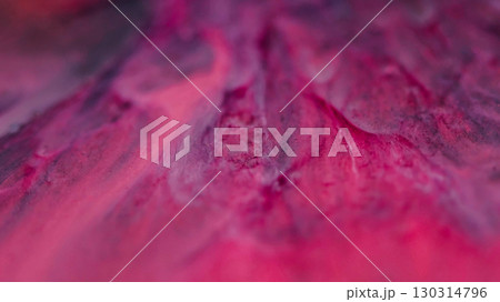 Liquid texture. Stream art. Blur purple pink colorful chemical paint in water fluid marble blend spreading on abstract background. 130314796