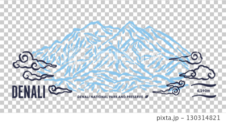 德納利峰上空飄過的雲朵。 (美國阿拉斯加州德納利峰/麥金利山) 德納利峰上空飄過的雲朵。 (美國阿拉斯加州德納利峰/麥金利山) 130314821