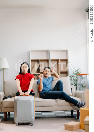 Asian couples are desperate and disappointed after marriage. Husband and wife are sad, upset and frustrated after quarrels. family problem, teenage love. Asian couples are desperate and disappointed after marriage. Husband and wife are sad, upset and frustrated after quarrels. family problem, teenage love. 130315800