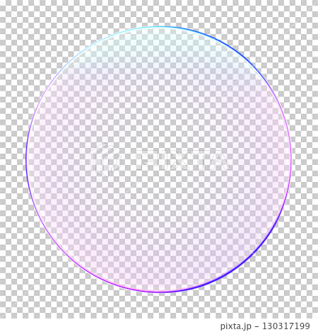 Minimal 3D glass style circle shape in purple and blue gradient. Suitable for abstract design, digital elements, and creative compositions Minimal 3D glass style circle shape in purple and blue gradient. Suitable for abstract design, digital elements, and creative compositions 130317199