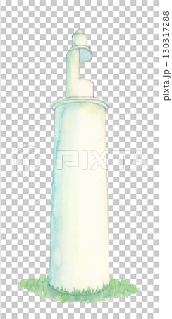 Watercolor illustration of a lighthouse 130317288