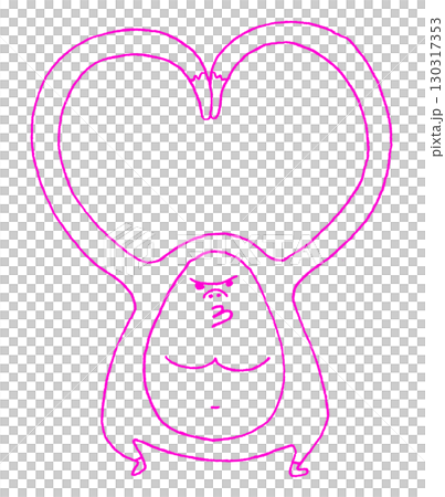 大猩猩用手臂做出一顆心 大猩猩用手臂做出一顆心 130317353