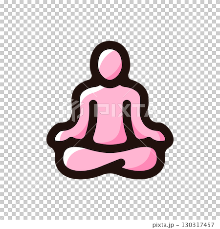 瑜珈插圖圖示(健身房、健康、運動材料) 瑜珈插圖圖示(健身房、健康、運動材料) 130317457