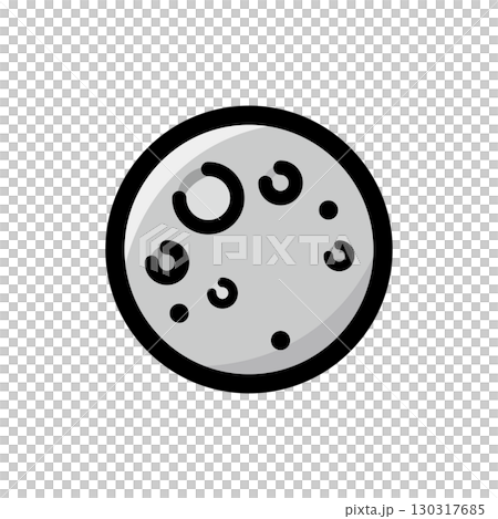 月のイラストアイコン(科学・宇宙・天体素材) 月のイラストアイコン(科学・宇宙・天体素材) 130317685