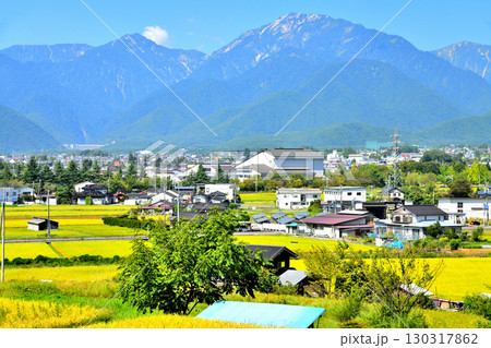 北大町駅付近より蓮華岳方面を望む(長野県大町市)【2025.9】 北大町駅付近より蓮華岳方面を望む(長野県大町市)【2025.9】 130317862