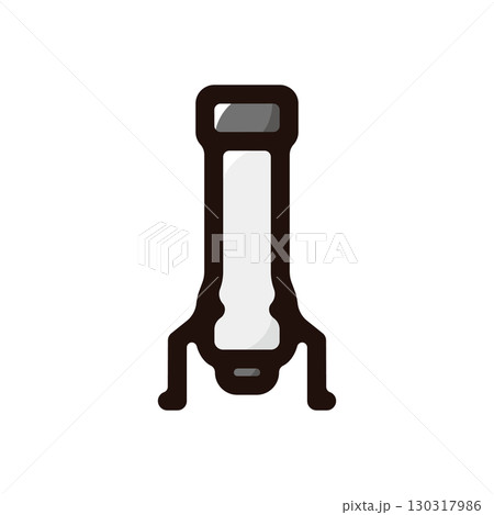 ロケットブースターのイラストアイコン（科学・テクノロジー・宇宙素材） 130317986