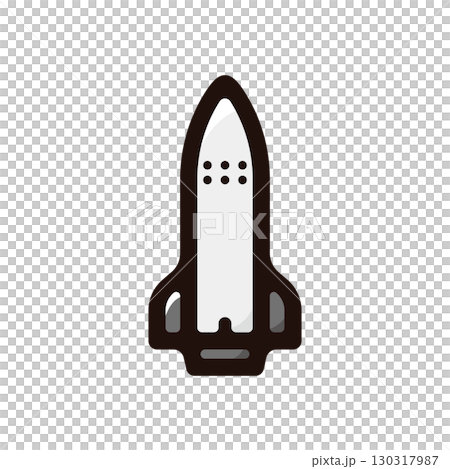 太空船插圖圖示（科學、技術、太空素材） 130317987