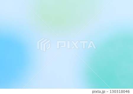 青、緑色系　ふんわりな半円形状の抽象的背景 130318046