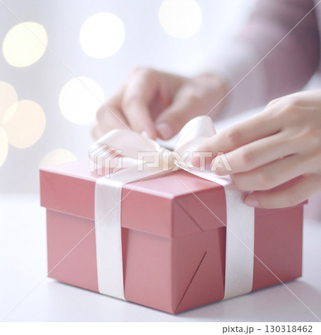gift box, present box, ribbon box, birthday box, Christmas box, surprise gift, small box, heart box, square box, color box, wrapped box, fancy box, cute package, special gift, decorative box, packagin 130318462