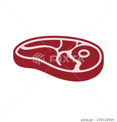 Meat logo  icon illustration 130318504