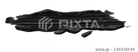 Black watercolor brush isolated on transparent background Black watercolor brush isolated on transparent background 130318549