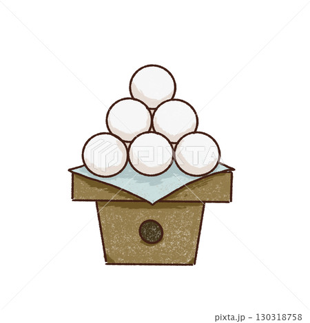 月見団子のイラスト 130318758