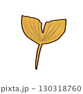 イチョウの葉のイラスト 130318760