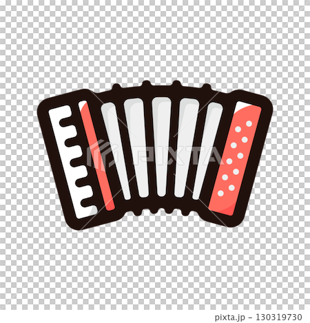 アコーディオンのイラストアイコン(ミュージック・音楽・楽器素材) アコーディオンのイラストアイコン(ミュージック・音楽・楽器素材) 130319730