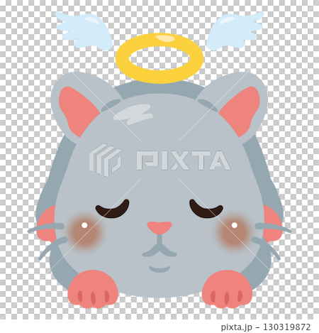 Illustration of a dead mouse 130319872