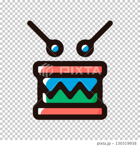 鼓，鼓圖圖示（遊行，音樂，樂器素材） 130319938