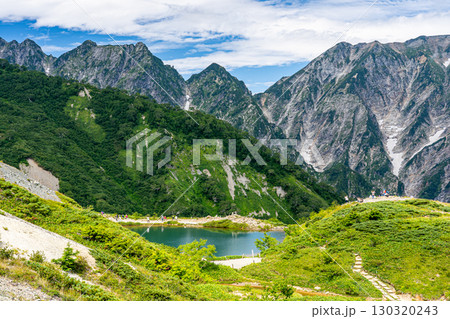 唐松岳登山道から八方池と唐松岳方面を望む 唐松岳登山道から八方池と唐松岳方面を望む 130320243