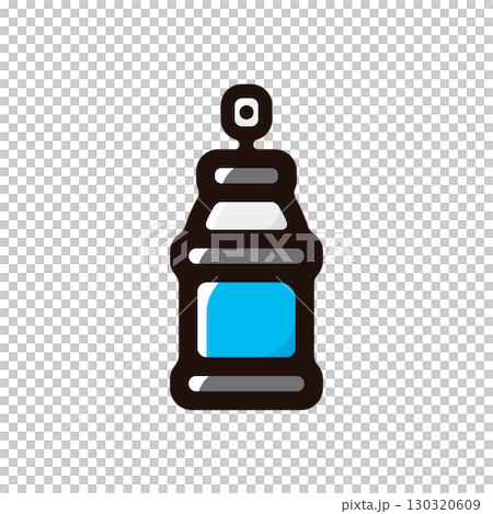 スプレー缶、スプレーのイラストアイコン（塗装・アート・道具素材） 130320609