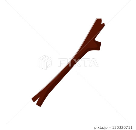 Autumn season font twig punctuation slash. Fall season type special symbol, autumnal vector English typeface element. Autumn harvest kids ABC typeset punctuation mark or English alphabet font sign 130320711