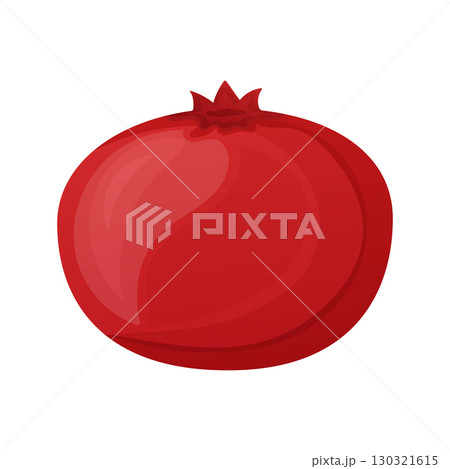 Red pomegranate fruit isolated on white background 130321615