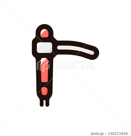 ターンテーブルカートリッジ、針のイラストアイコン(DJ・機材・音楽素材) ターンテーブルカートリッジ、針のイラストアイコン(DJ・機材・音楽素材) 130321626